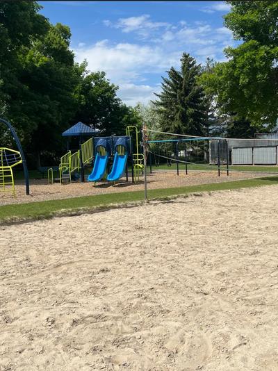 Playground Equipment and Sand Volleyball