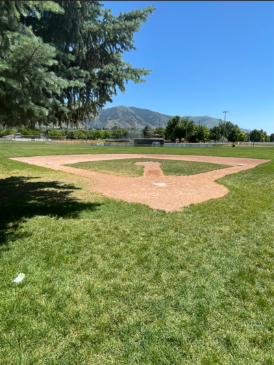 View of the kickball field used for a 3-5YO kickball league